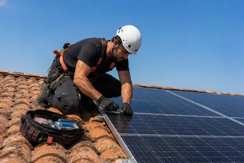 Maintenance et monitoring de panneaux solaires au Pègue